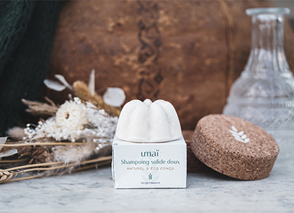 Photo d'un shampooing solide de la marque Umaï.
